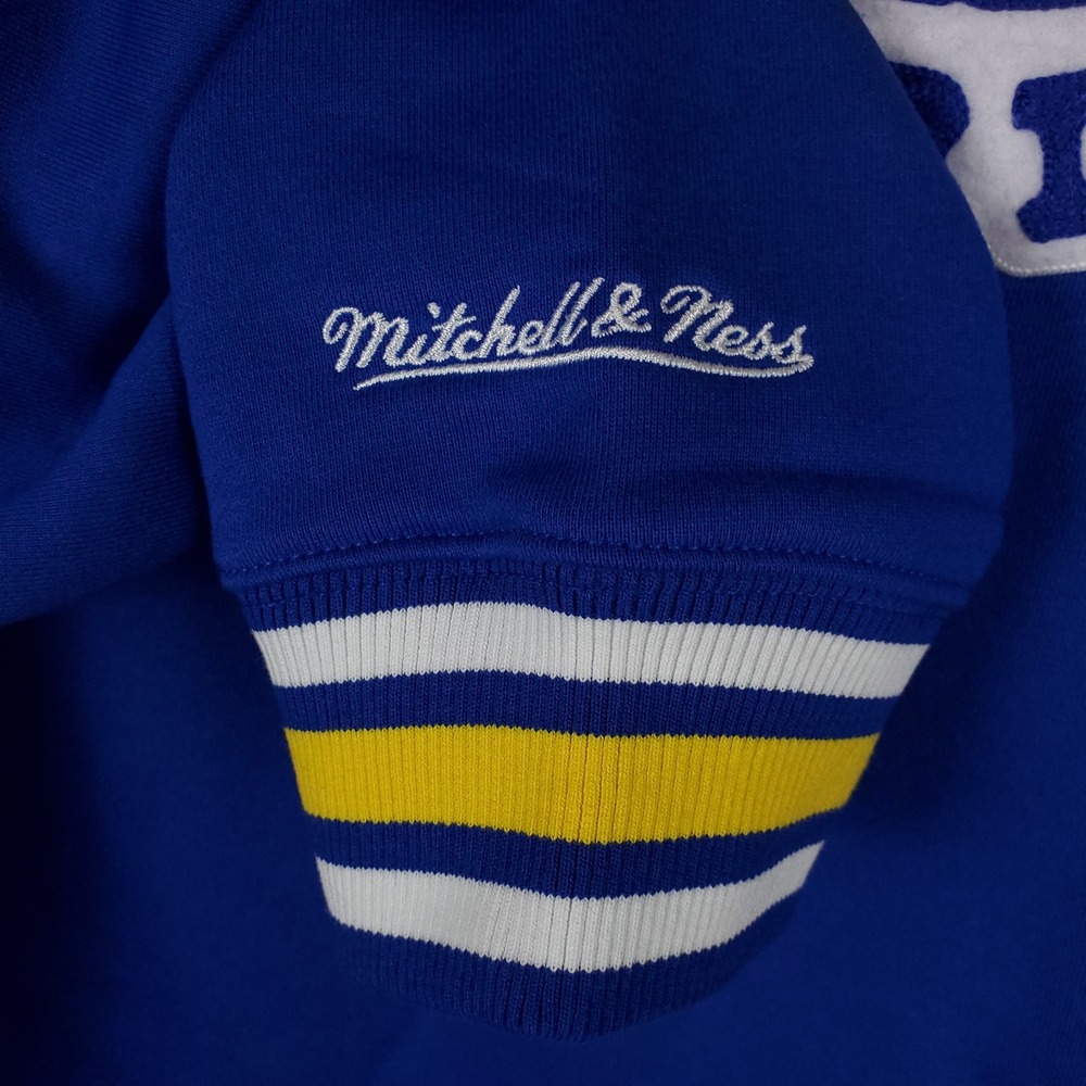 Golden State Warriors Mitchell & Ness NBA XL XLarge Hoodie Chenille Logo Art NWT - Picture 5 of 8